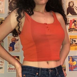 dusty orange tank